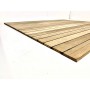 Panel prefabricado cubierta de teka con goma