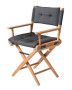 Silla Director Teca Oleado Forza Preto Plegable Deluxe