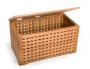 Teak Rope Chest Block Grid